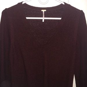 Free People cross Cross Top Sweater